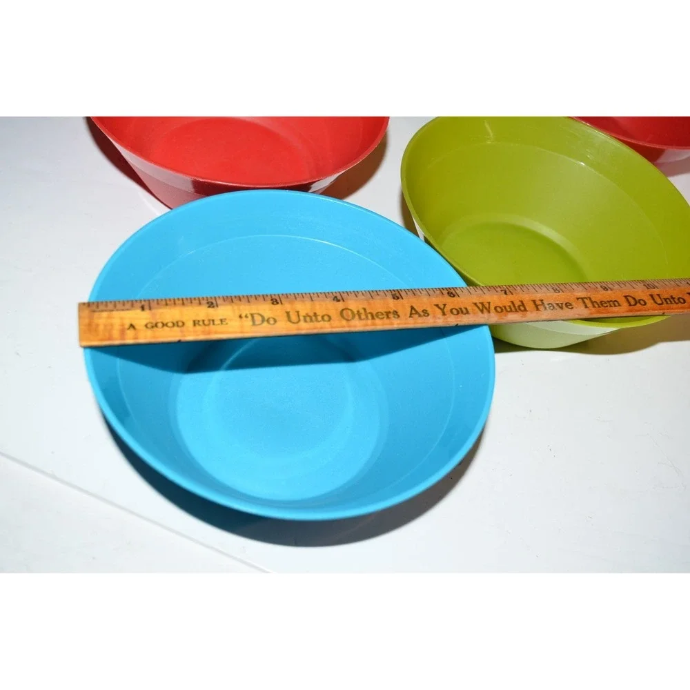 Vtg Plastic Parkay Margarine Butter Cereal Bowls NO lids 6pc